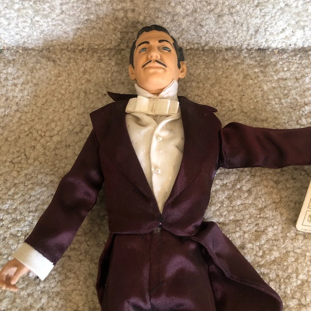 Vintage Male Doll in Deep Plum Tuxedo